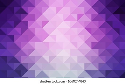 Light Pink vector triangle mosaic pattern. A vague abstract illustration with gradient. The elegant pattern can be used as part of a brand book.