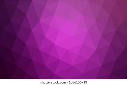 Light Pink vector triangle mosaic cover. A completely new color illustration in a  polygonal style. The polygonal design can be used for your web site.