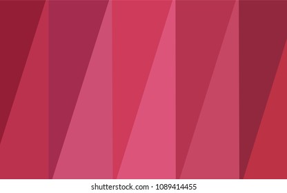 Light Pink vector triangle mosaic template. Triangular geometric sample with gradient.  That new template can be used for your brand book.