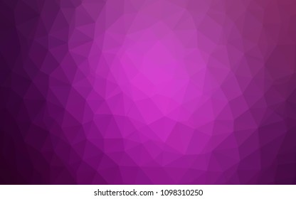 Light Pink vector triangle mosaic cover. Colorful abstract illustration with triangles. Template for cell phone's backgrounds.