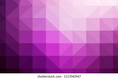 Light Pink vector triangle mosaic template. Creative illustration in halftone style with triangles. Completely new template for your banner.