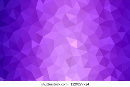 Light Pink vector triangle mosaic cover. Creative illustration in halftone style with triangles. Brand new design for your business.