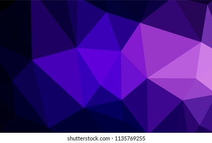 Light Pink vector triangle mosaic template. Creative illustration in halftone style with triangles. New template for your brand book.