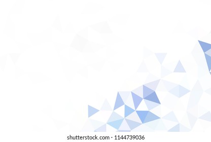 Light Pink vector triangle mosaic template. A completely new color illustration in a polygonal style. New template for your brand book.