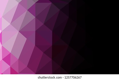 Light Pink vector triangle mosaic template. A completely new color illustration in a vague style. Completely new template for your business design.