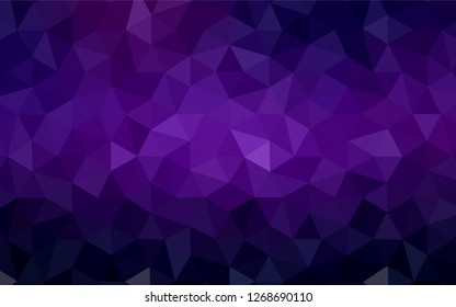 Light Pink vector triangle mosaic texture. Glitter abstract illustration with an elegant triangles. Triangular pattern for your design.