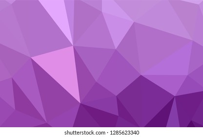 Light Pink vector triangle mosaic cover. Colorful illustration in abstract style with triangles. Brand new design for your business.
