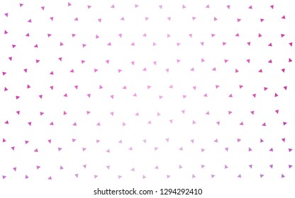 Light Pink vector  triangle mosaic template. Creative geometric illustration in Origami style with gradient. Textured pattern for your backgrounds.