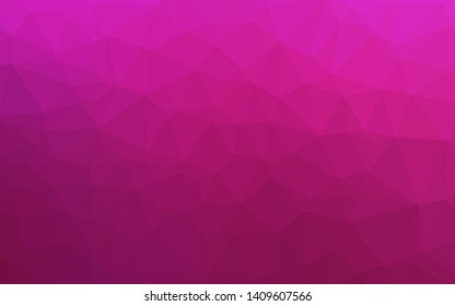 Light Pink vector triangle mosaic cover. Glitter abstract illustration with an elegant design. Template for your brand book.