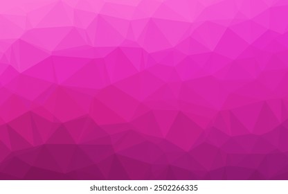 Light Pink vector triangle mosaic cover. Shining colored illustration in a Brand new style. Polygonal design for your web site.