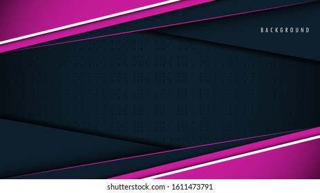 Light Pink, Violet, Purple Color Shape. Modern Minimal Dark Background, Wallpaper. Blank Space. Design Graphic Vector EPS10.