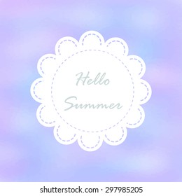 Light pink violet tone with retro vintage style and isolate in summer.Love hipster wedding card or bakery dessert menu