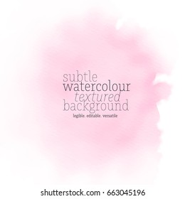 light pink watercolor