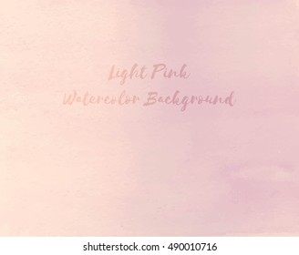 Light Pink Watercolor Background