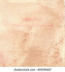 Light Pink Watercolor Background