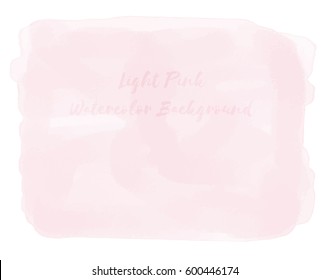 Light Pink Watercolor Background