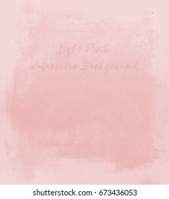 Light Pink Watercolor Background