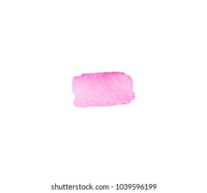 light pink watercolor vector backdrop for cute design tag, business card, invitation, web , text and logo isolated on transparent background. color like magenta, fuchsia