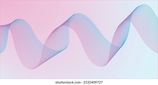 Light pink wave vector background for multipurpose used