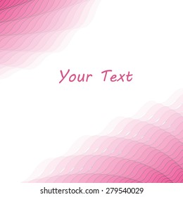 Light pink waves business template or cover