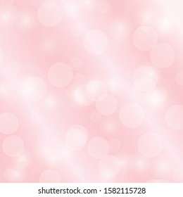 Light pink and white blur abstract background. bokeh for christmas blurred beautiful shiny.