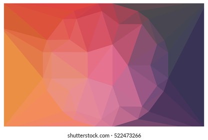 Light Pink Yellow abstract textured polygonal background. Vector blurry triangle design. Pattern can be used for background.