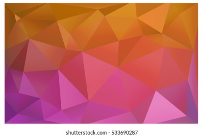 Light Pink Yellow abstract textured polygonal background. Vector blurry triangle design. Pattern can be used for background.