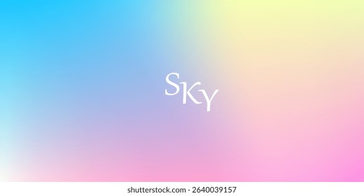 Light pink, yellow, and blue gradient with soft transitions, ideal for pastel-themed designs, dreamy visuals, modern digital art, and aesthetic abstract backgrounds.