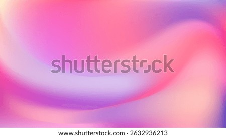 Light pink yellow gradient iridescent background. Rainbow colored pearlescent bg. Unicorn modern hologram neon wallpaper. Chrome cosmic print. Vector illustration, EPS 10.