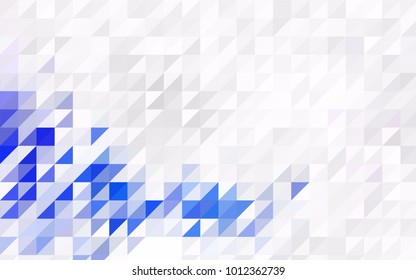 Light Pink, Yellow vector abstract colorful background, which consist of triangles. Pattern with colored triangles on white background.