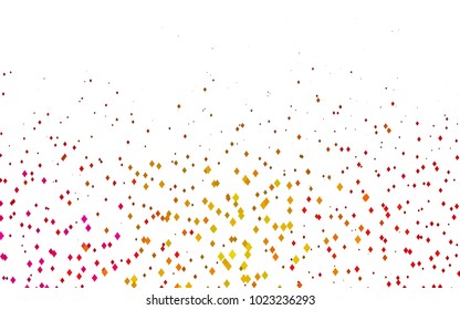 Light Pink, Yellow vector abstract textured polygonal background. Blurry rectangular design. The pattern with repeating rectangles can be used for background.