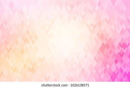 Light Pink, Yellow vector abstract textured polygonal background. Blurry rectangular design. The pattern with repeating rectangles can be used for background.
