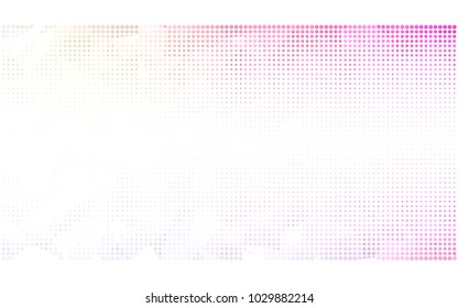 Light Pink, Yellow vector abstract pattern with circles. Geometry template for your business design. Background with colored spheres.