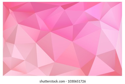 Light Pink, Yellow vector abstract textured polygonal background. Blurry triangle design. Pattern can be used for background.