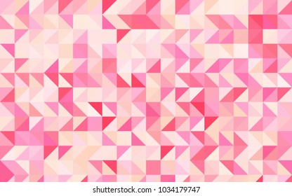 Light Pink, Yellow vector abstract polygonal pattern. Colorful abstract illustration with gradient. The completely new template can be used for your brand book.