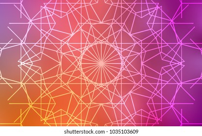 Light Pink, Yellow vector abstract doodle wallpaper. A vague abstract illustration with doodles drawn by child in Indian style. The completely new template can be used for your brand book.