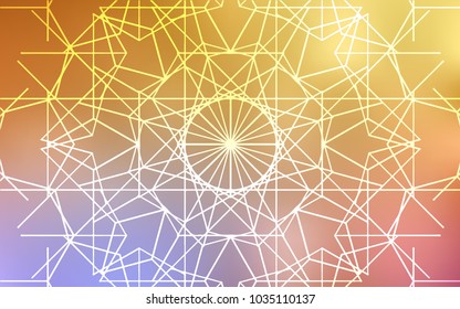 Light Pink, Yellow vector abstract doodle pattern. Colorful illustration in abstract style with doodles created by child. The elegant pattern can be used as a part of a brand book.