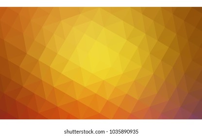 Light Pink, Yellow vector abstract textured polygonal background. Blurry triangle design. Pattern can be used for background.