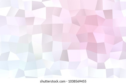 Light Pink, Yellow vector abstract textured polygonal background. Blurry rectangular design. The pattern with repeating rectangles can be used for background.
