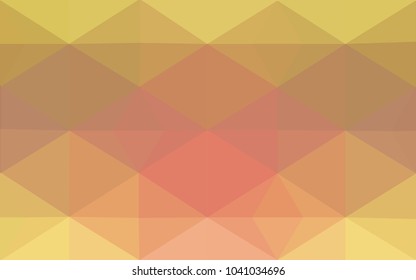 Light Pink, Yellow vector abstract textured polygonal background. Blurry triangle design. Pattern can be used for background.
