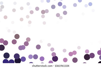 Light Pink, Yellow vector abstract pattern with circles. Geometry template for your business design. Background with colored spheres.