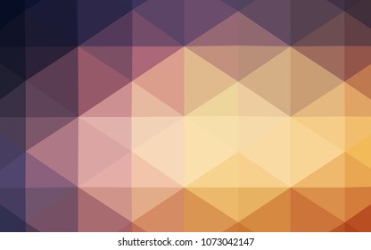Light Pink, Yellow vector abstract mosaic backdrop. Colorful abstract illustration with gradient. Brand-new design for your business.