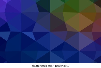 Light Pink, Yellow vector abstract mosaic pattern. Elegant bright polygonal illustration with gradient. Brand-new design for your business.