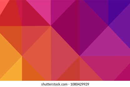 Light Pink, Yellow vector abstract mosaic background. Shining colored illustration in a new style. Brand-new design for your business.