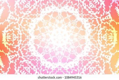 Light Pink, Yellow vector abstract doodle background. An elegant bright illustration with lines drawn by child in Natural style. The pattern can be used for wallpapers and coloring books.