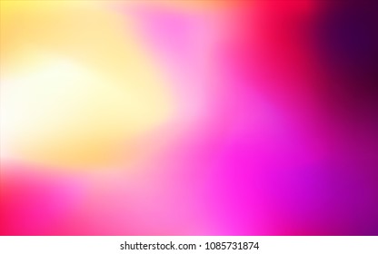 Light Pink, Yellow vector abstract blurred cover. Colorful illustration in abstract style with gradient. Brand-new style for your business design.