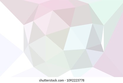 Light Pink, Yellow vector abstract polygonal pattern. Elegant bright polygonal illustration with gradient. New template for your brand book.