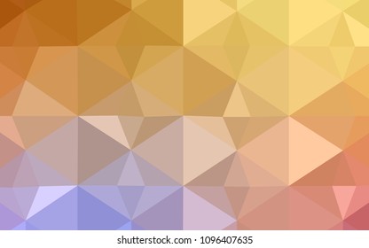 Light Pink, Yellow vector abstract polygonal background. A sample with polygonal shapes. Brand new design for your business.