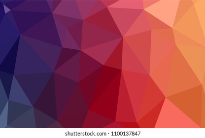 Light Pink, Yellow vector abstract polygonal pattern. Colorful illustration in polygonal style with gradient. A completely new design for your business.