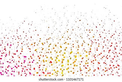 Light Pink, Yellow vector abstract textured polygonal background. Blurry rectangular design. The pattern with repeating rectangles can be used for background.